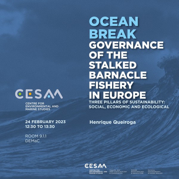 Seminário ‘Ocean Break’ discute a governança da pesca de percebes na europa